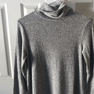 Gray sweater dress